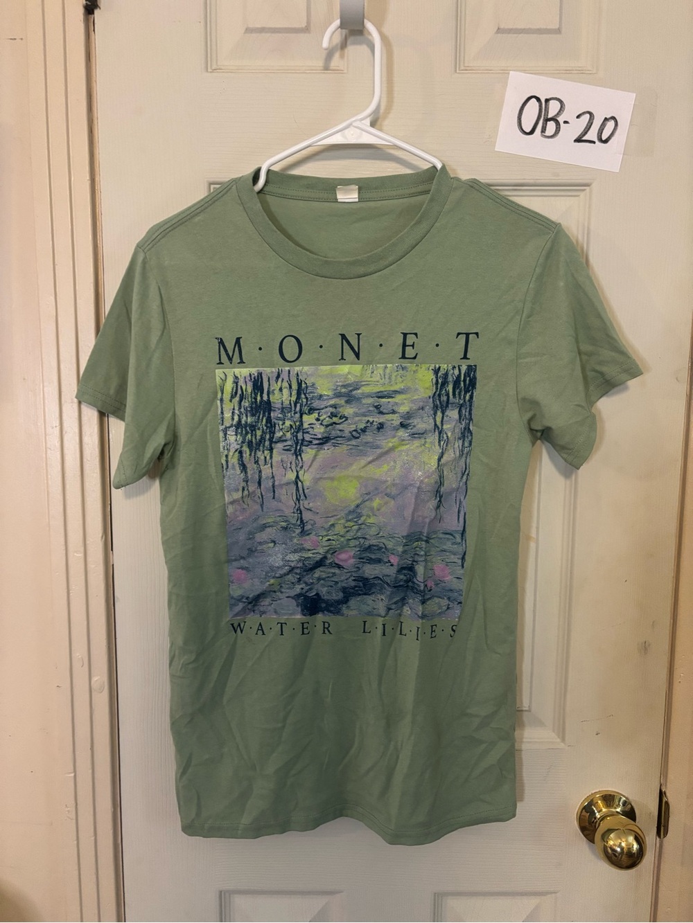 Monet Sage Green Water Lilies Graphic Tee